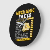 Mechanic Lovers | Mechanic Facts Große Wanduhr (Winkel)