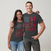 Mechanic Patriotic Mechanic USA Flag T-Shirt (Unisex)