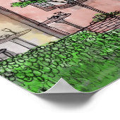 Mechanic Street, New Hope, PA Poster (Ecke)