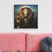 Mechanica Astralis – Leo Leinwanddruck (Insitu (Wohnzimmer))