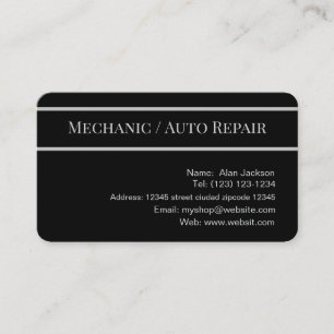 \Mechanical / Auto Repair Business card bearbeitba Visitenkarte