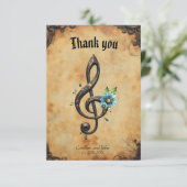 Mechanical  clef  dankeskarte (Stehend Vorderseite)