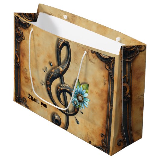 Mechanical clef große geschenktüte (Vorderseite Schrägansicht)