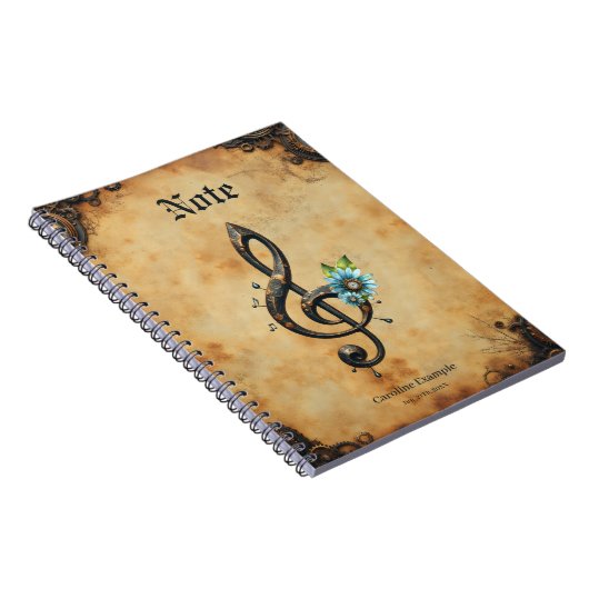 Mechanical clef notizblock (Rechte Seite)