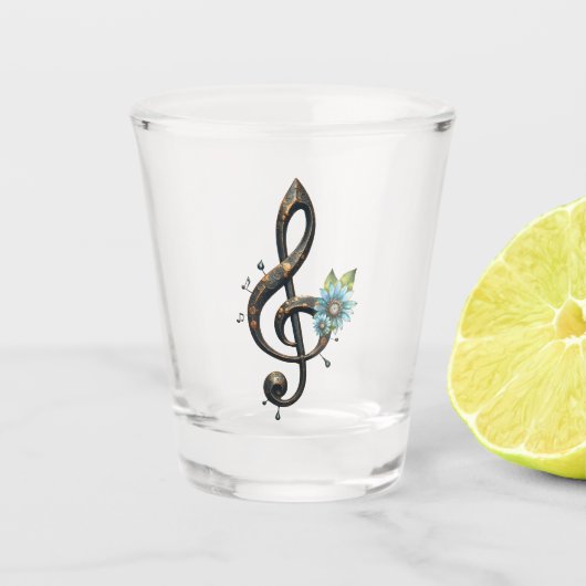 Mechanical  clef  schnapsglas (Vorderseite)
