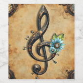 Mechanical clef weinetikett (Einzelnes Label)