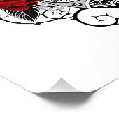 Mechanical Crescent with Red Roses Fotodruck (Ecke)