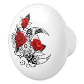 Mechanical Crescent with Red Roses Keramikknauf (Rechts)