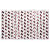 Mechanical Crescent with Red Roses Stoff (Yard (91,4 cm))