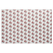 Mechanical Crescent with Red Roses Stoff (Yard (91,4 cm))