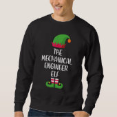 Mechanical Engineer Elf Family Matching Group Chri Sweatshirt (Vorderseite)