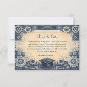 Mechanical Engineer Graduation Dankeskarte (Vorderseite)