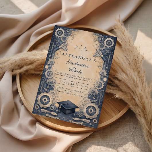 Mechanical Engineer Graduation Einladung