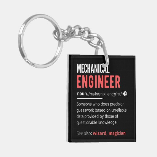 Mechanical ENGINEER Schlüsselanhänger (Vorderseite links)