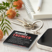 Mechanical ENGINEER Schlüsselanhänger (Vorderseite rechts)