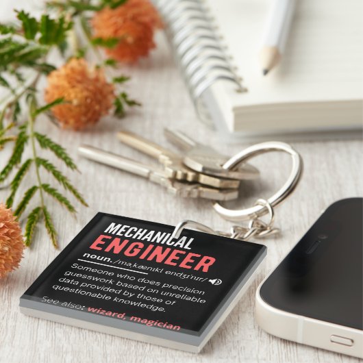 Mechanical ENGINEER Schlüsselanhänger (Vorderseite rechts)