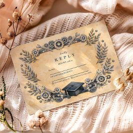 Mechanical Engineering Degree Graduation RSVP Karte