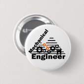 Mechanical Engineering Funny Engineer Button (Vorne & Hinten)