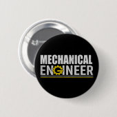 Mechanical Engineering Funny Engineer Button (Vorne & Hinten)