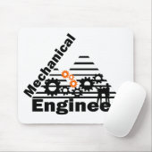 Mechanical Engineering Funny Engineer Mousepad (Mit Mouse)