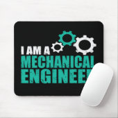 Mechanical Engineering Funny Engineer Mousepad (Mit Mouse)