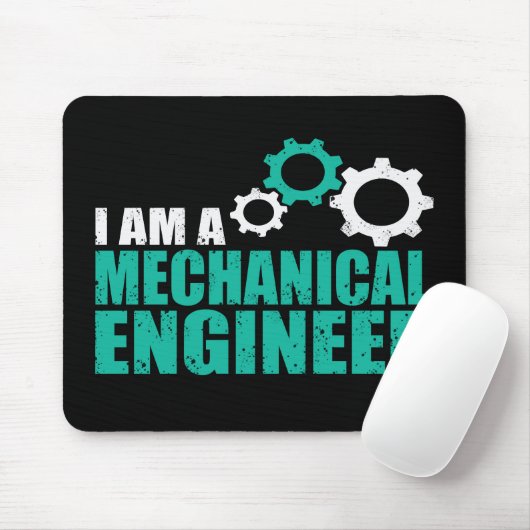 Mechanical Engineering Funny Engineer Mousepad (Mit Mouse)