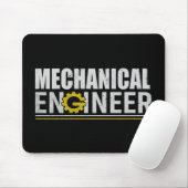 Mechanical Engineering Funny Engineer Mousepad (Mit Mouse)