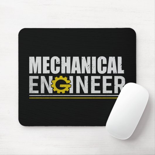 Mechanical Engineering Funny Engineer Mousepad (Mit Mouse)