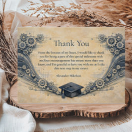 Mechanical Engineering Graduate Party Dankeskarte