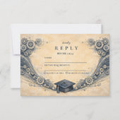 Mechanical Engineering Graduate Party RSVP Karte (Vorderseite)