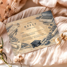 Mechanical Engineering Graduation Party RSVP Karte