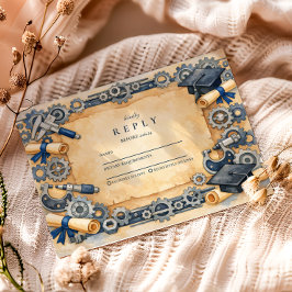 Mechanical Engineering Graduation RSVP Karte