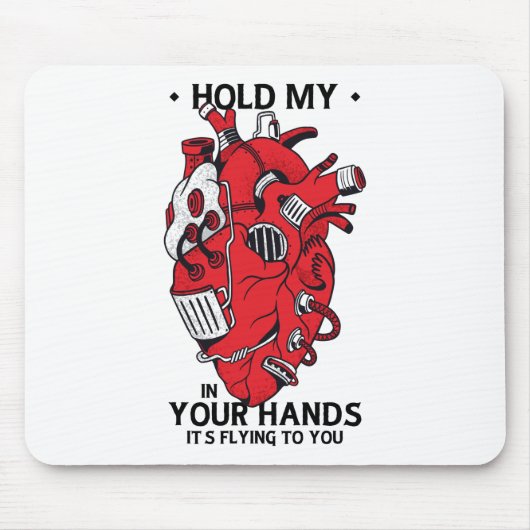 Mechanical Heart - Steampunk Design Mousepad (Vorne)