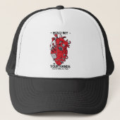 Mechanical Heart - Steampunk Design Truckerkappe (Vorderseite)