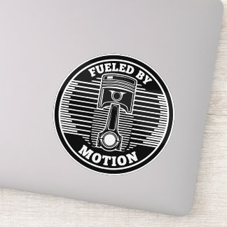 Mechanical Kinetic Piston Circular Mark Aufkleber