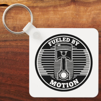Mechanical Kinetic Piston Circular Mark Schlüsselanhänger