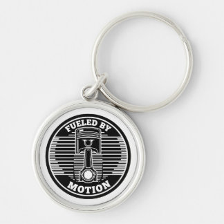 Mechanical Kinetic Piston Circular Mark Schlüsselanhänger