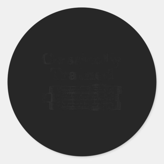 Mechanical Og Clically Trained Slide Rule Calculat Runder Aufkleber (Vorderseite)