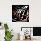 Mechanical Power: Winding Drum and Drive Cable Poster (Heimbüro)