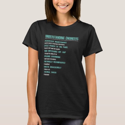 Mechanical Sarcastic Engineering  Understanding En T-Shirt (Vorderseite)