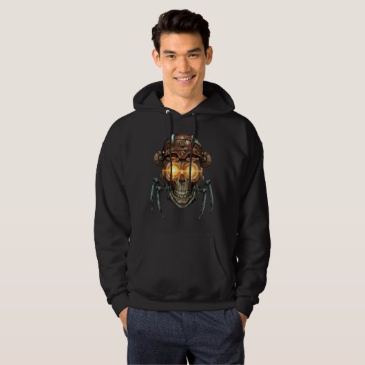 Mechanical Skull: Steampunk Hoodie (Vorne ganz)