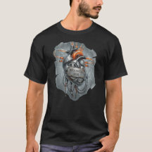 Mechanical Soul – Steampunk Cyberpunk Heart T-Shir