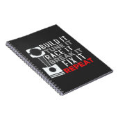 Mechanics Car Tuner Workshop Enthusiast Car Tuning Notizblock (Rechte Seite)