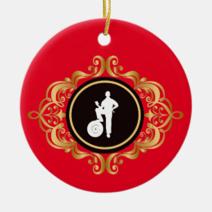 Mechanics Day Viktorianisch Style Weihnachtsschmuc Keramik Ornament