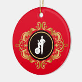 Mechanics Day Viktorianisch Style Weihnachtsschmuc Keramik Ornament (Links)