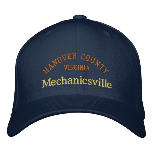 Mechanicsville VA bestickte Baseballkappe (Vorderseite)