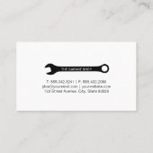 Mechanik | Auto Classic | Garage Shop Visitenkarte (Rückseite)