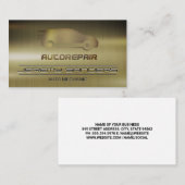 Mechanik | | Auto-Logo | Dark Metallic Visitenkarte (Vorne/Hinten)