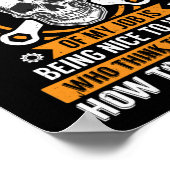 Mechanik des schwersten Flugzeugteils Poster (Ecke)