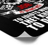 Mechanik des schwersten Flugzeugteils Poster (Ecke)